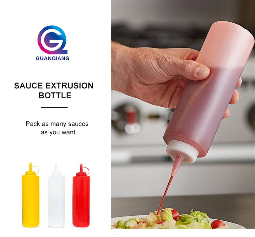 Wholesale Food Grade Ketchup Condiment Plastic Sauce Squeeze Bottle