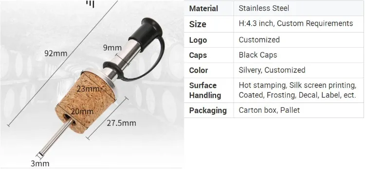 Wholesale Olive Oil Vinegar Liquor Wine Tapered Stopper Spout Dispenser Pour Spouts for Sale