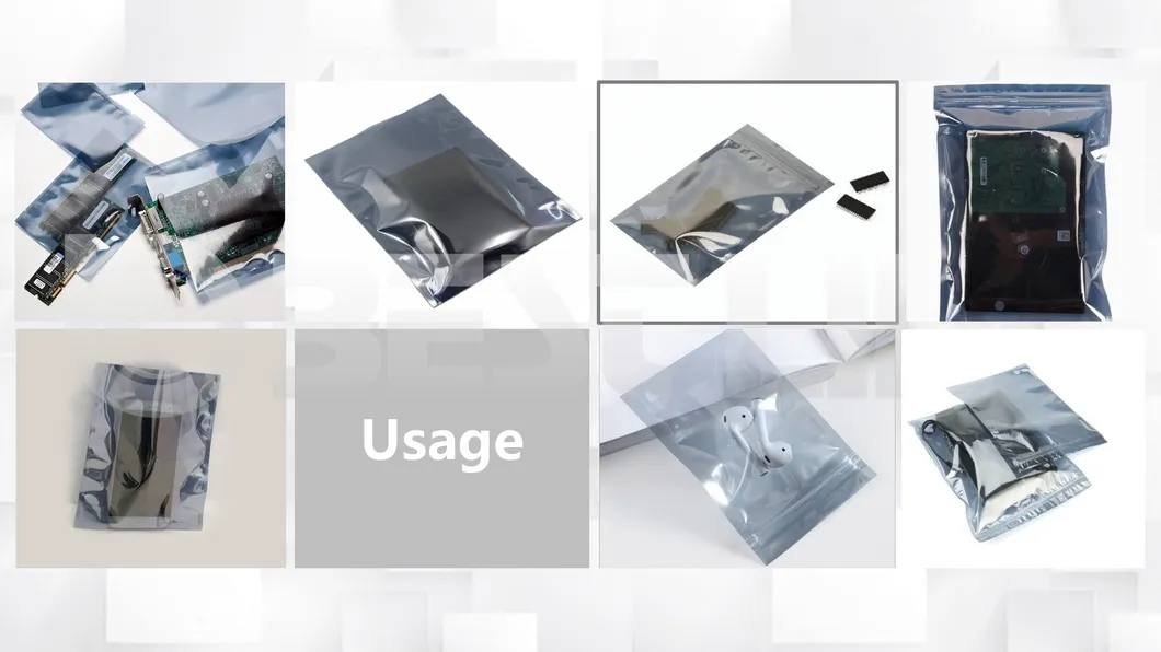 Zip-Lock ESD Shielding Bags Waterproof Anti-Static Shielding Bags Protecting Electronic Products (15*20cm)